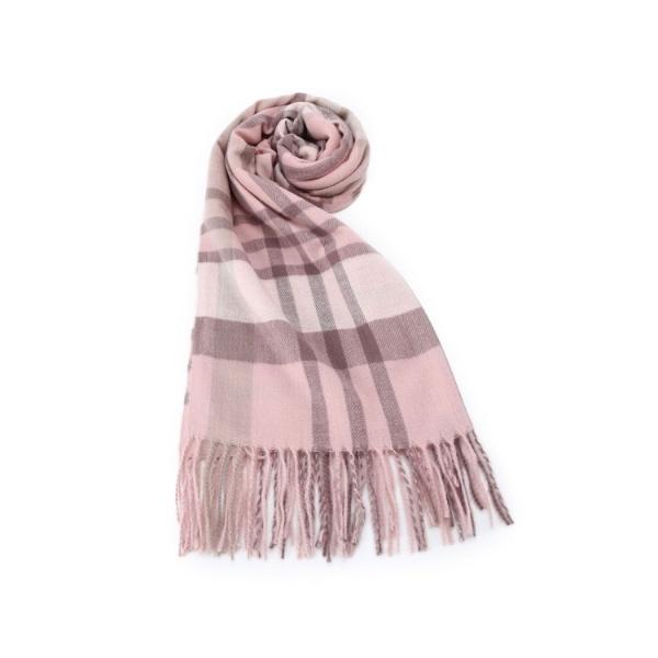 【洗濯可】クリーミータッチ60幅チェックストール