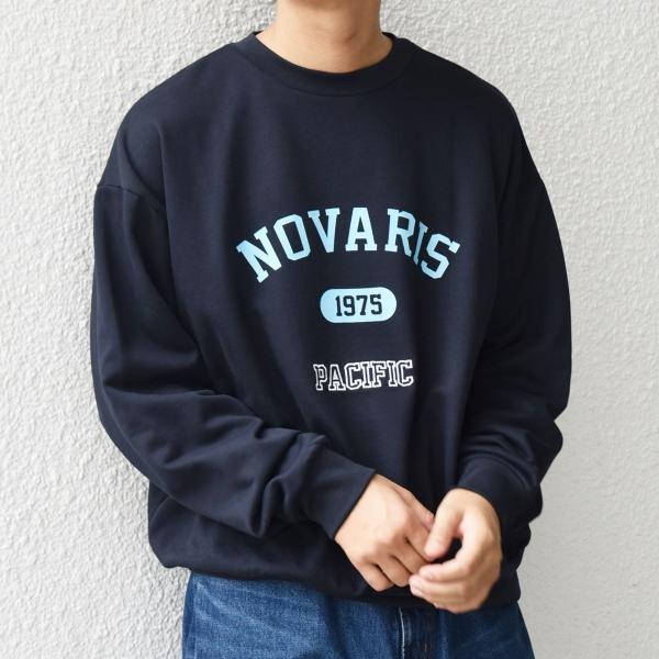 SHIPS any: any city カレッジライク プリント＆刺繍 リラックス スウェット◇