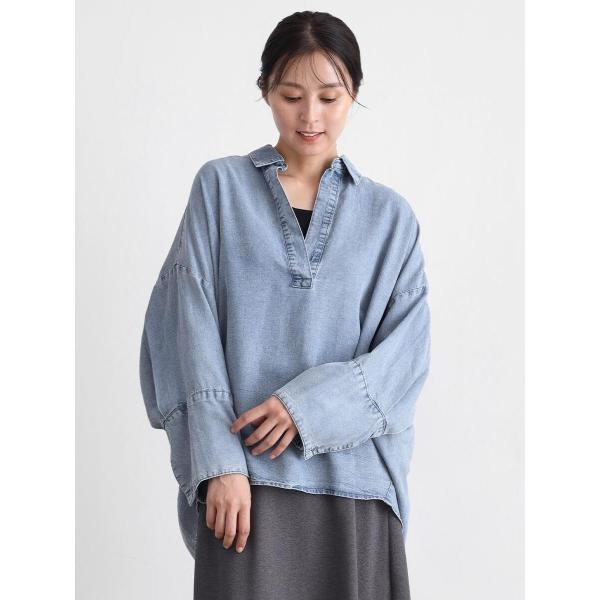 テンセルドルマンスキッパーシャツ(Black)