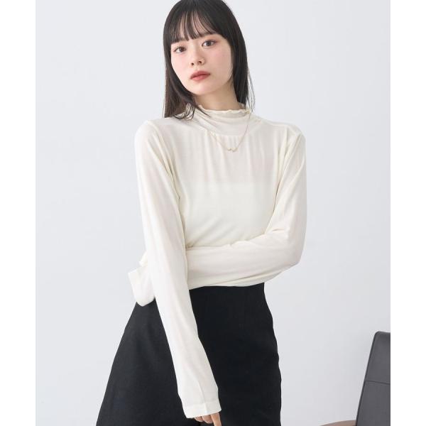 あったかフェミニンインナー(シアーハイネック)