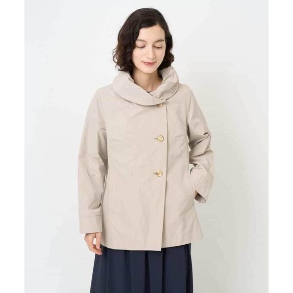 クリーミータフタショート丈コート