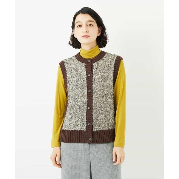 ラメファーニットベスト