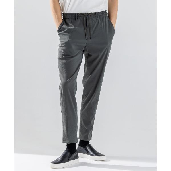新素材【ストレッチ】グレインウェーブストレッチ ドロスト付テーパードパンツ / PEGG CONVE