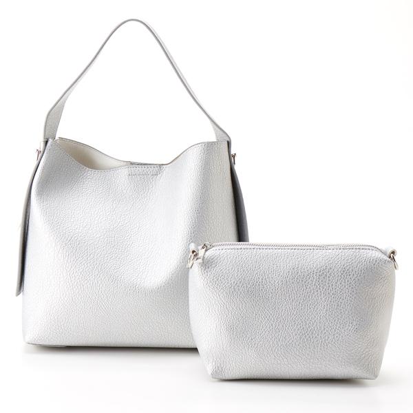 カシュカシュ cachecache / ポーチショルダー付き2wayホーボーバッグ