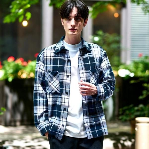 タータンチェック CPOシャツブルゾン