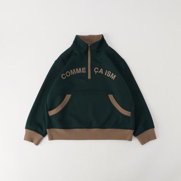 ハーフジッププルオーバー