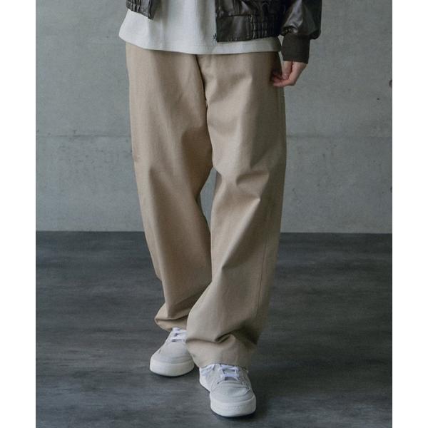 ヘビーカツラギバレルレッグワイドパンツ