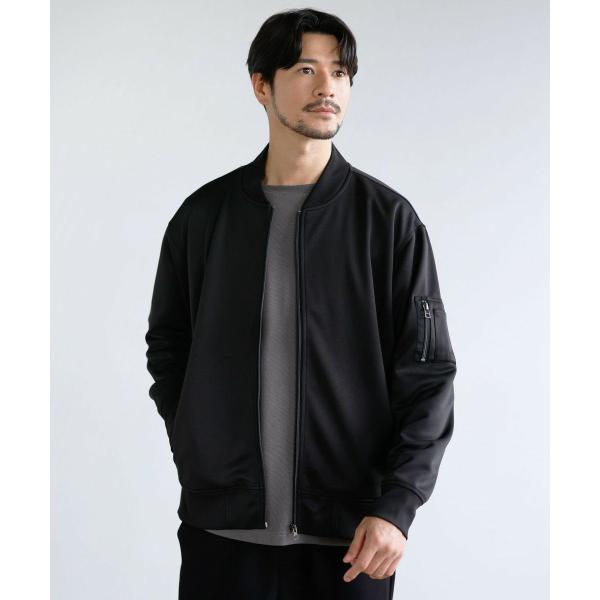 ハイブリッドジャージストレッチMA‐1ジャケット