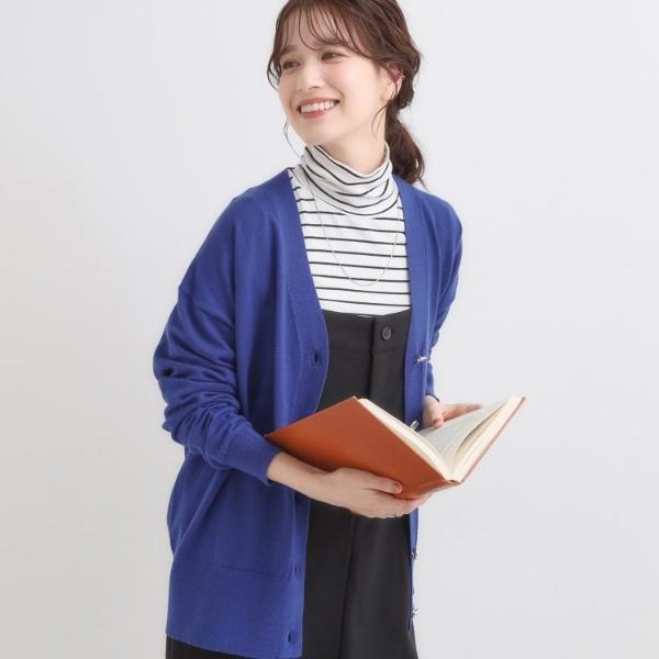 【洗える】もちもち ミドル丈ニットカーディガン