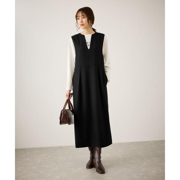 キーネックジャンパースカート