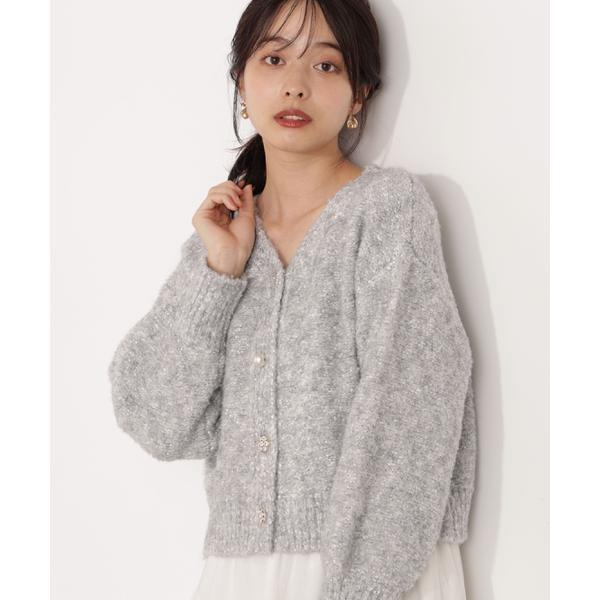 《EDIT COLOGNE》ファンシーヤーンビジューカディガン 25AW