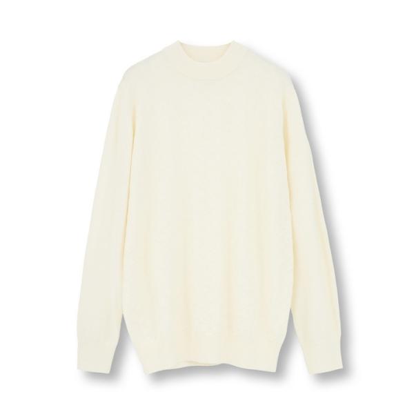 【ACTIVE TAILOR/アクティブテイラー】12Gジャカードモックネックニット