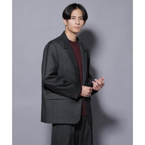 DELEGANTEエアリーサキソニー グリッターストライプテーラードジャケット(