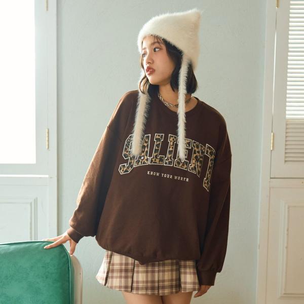 【LTXC】柄ロゴアップリケルーズスウェット