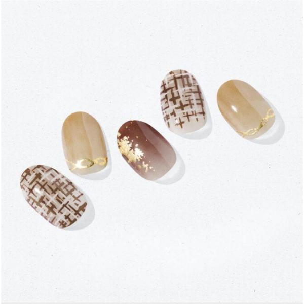 ohoraネイルシールND-065-J N Maroon Tweed(韓国コスメ)