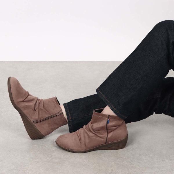 ELLESPORT   軽量ウェッジショートブーツ　ESP14711