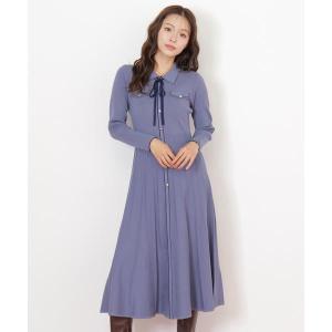 ステッチカラーニットワンピースの詳細画像3