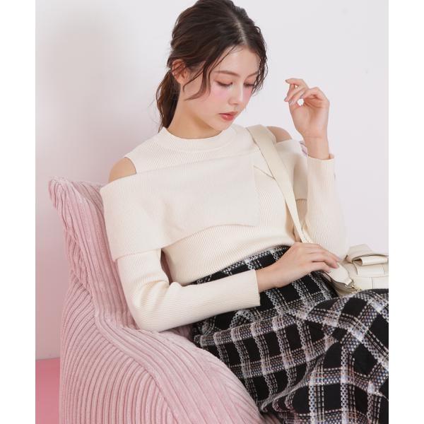 ミニフェザーケープニット