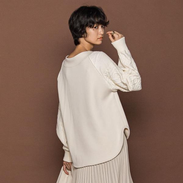 ときめきケーブルニット≪手洗い可能≫