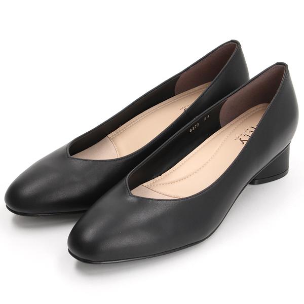 スクエアトゥプレーンパンプス