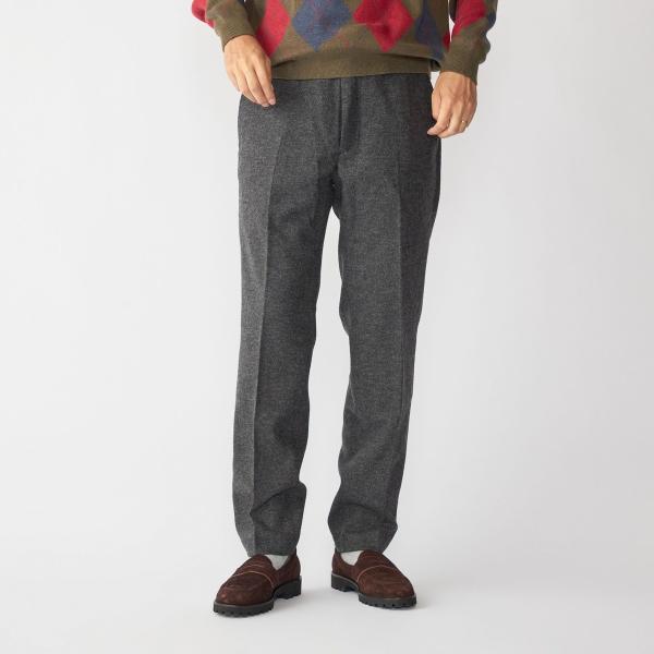 SHIPS: ホームスパン ウールカシミヤ イージーパンツ