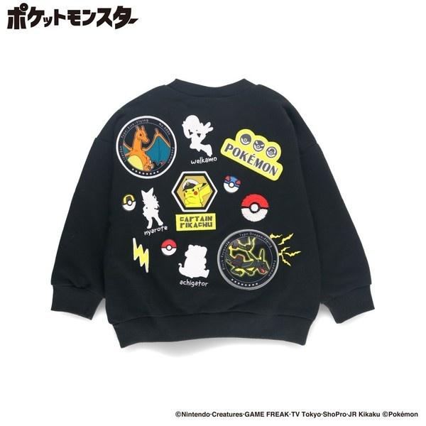 【ポケットモンスター（ポケモン）】ワッペン裏毛トレーナー