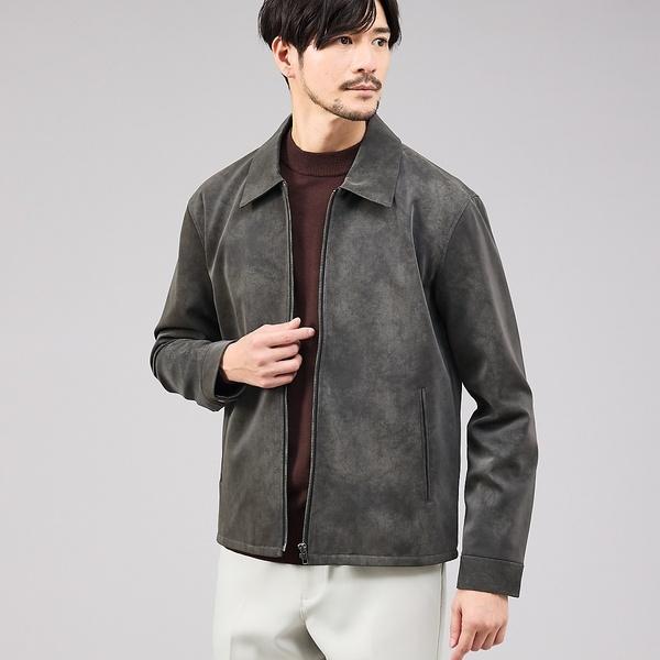 【ネオレザー】ヴィンテージライク ジップブルゾン