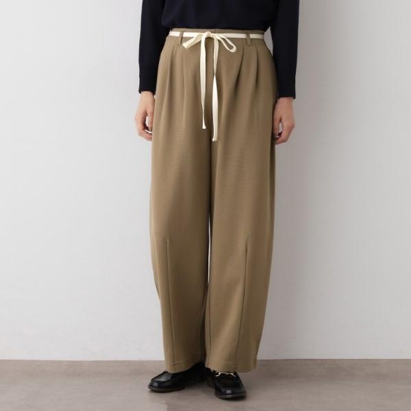 【洗える】カーヴィパンツ