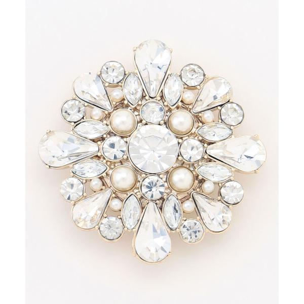 マグネットビジュー ブローチ