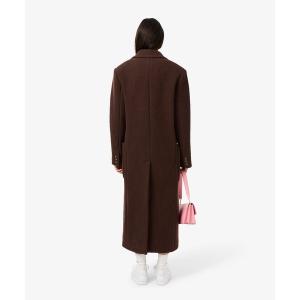 ダブルブレストバージンウールロングコートの詳細画像3