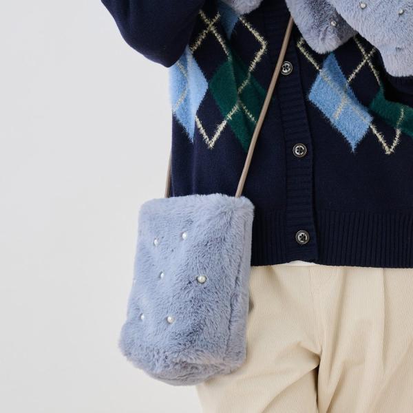 フェイクファーミニショルダーバッグ