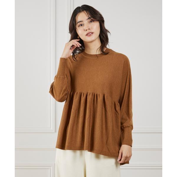 ヘムギャザーニットプルオーバー