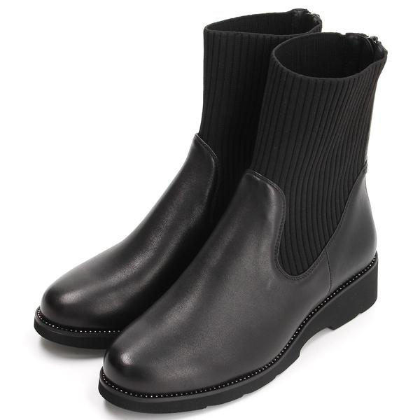 【大きいサイズ】スタイリッシュコンフォートソックスブーツ