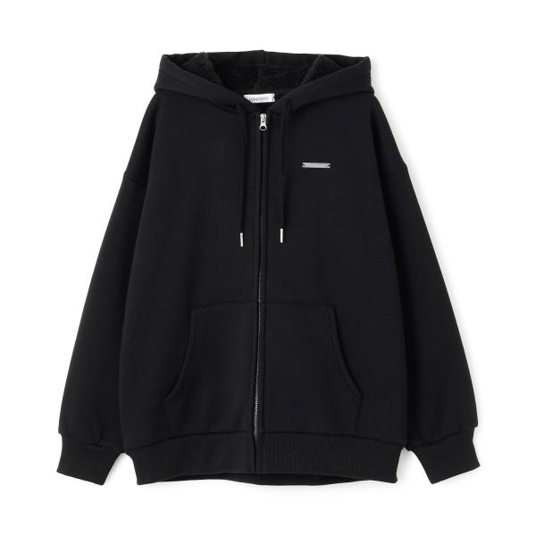 裏ボアジップパーカ