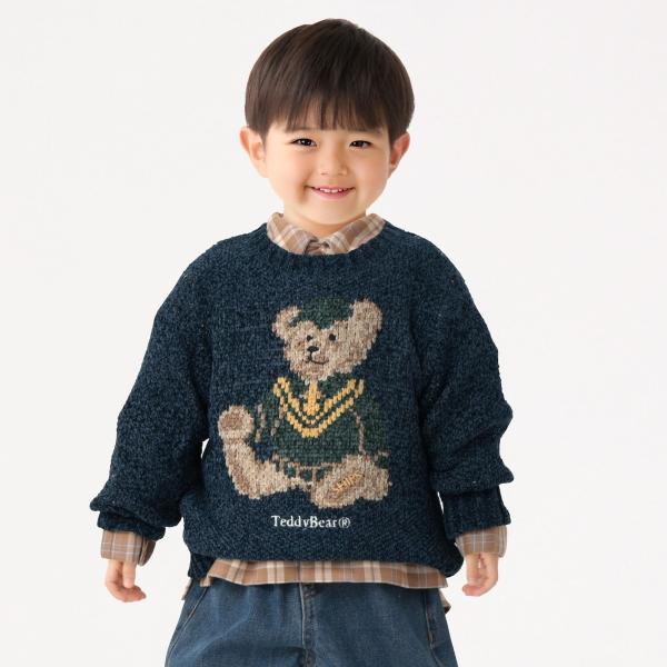 SHIPS Colors:100〜140cm /TeddyBear(R) ジャカード モール ニット