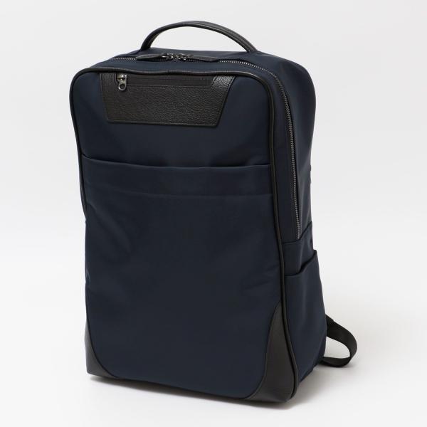 SHIPS Colors:レザーコンビ バックパック