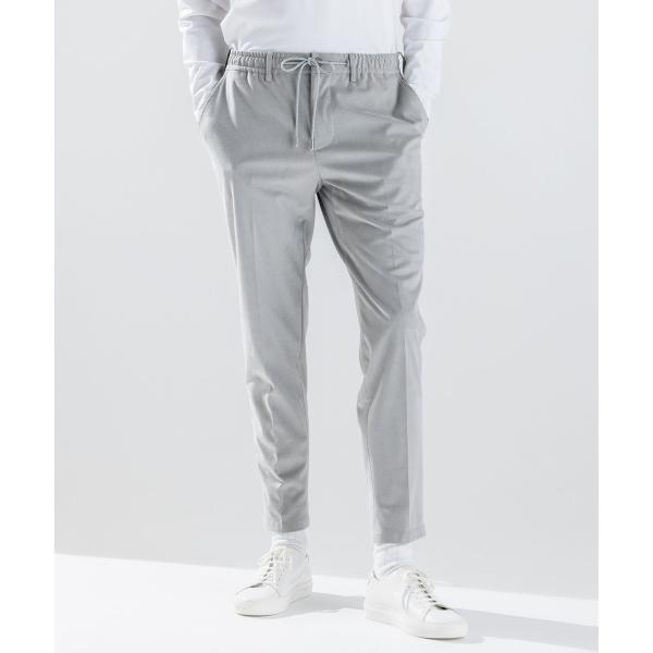 【新素材】スムーススエードストレッチ　ドロスト付テーパードパンツ / PEGG CONVERTIBL