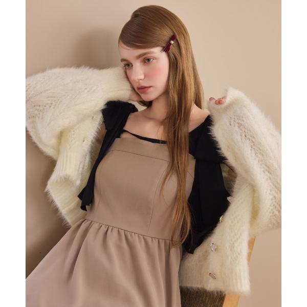 きらふわレーシーパターンカーデ