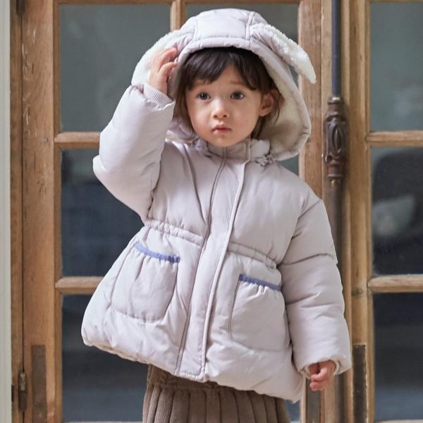 【洗える】もこもこウサギ中綿ジャケット