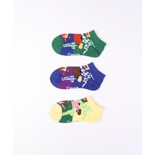 Forest Animal Pack Socks 3P Kids（Pattern A）