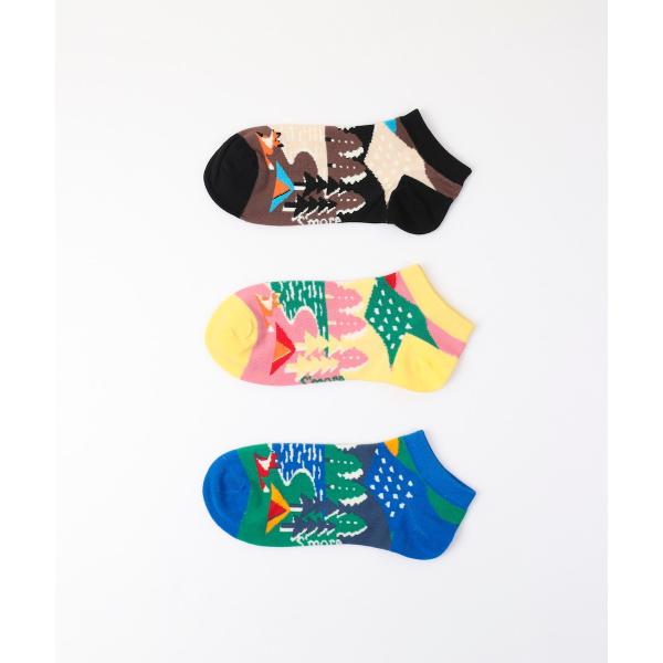 Forest Animal Pack Socks 3P Kids（Pattern B）
