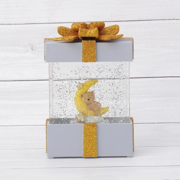 【クリスマス】スノードーム プレゼントBOX ムーンベア