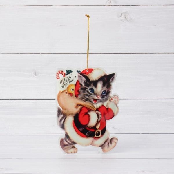 ◆【クリスマス】メタル ダイカットポストカード