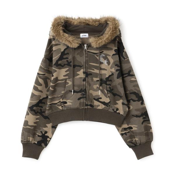 【LTXC】【セット可】ファー2WAYZIPパーカ