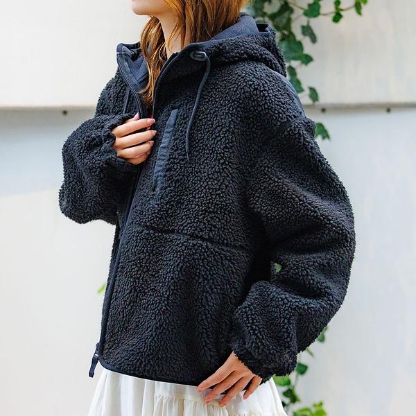 【NANGA / ナンガ】BOA FLEECE ZIP HOODIE / ボアフ
