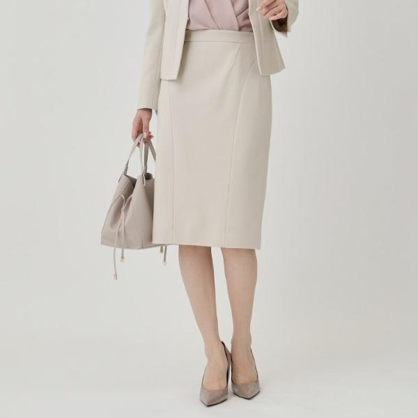 【日本製／セットアップ可】ジャージ素材タイトシルエットスカート