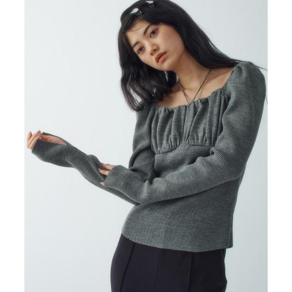 femi gather rib knit