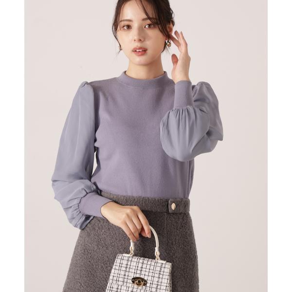 シフォンスリーブニットトップス　25AW