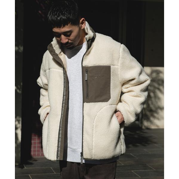 URD防風ボアジップブルゾン