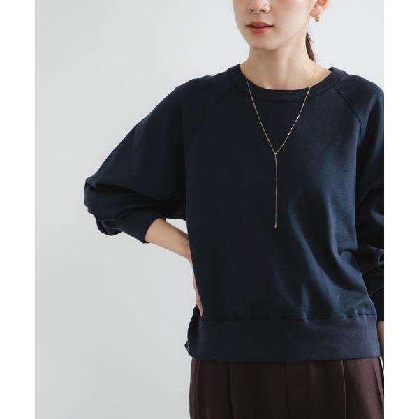 スーピマコットンラグランスウェット